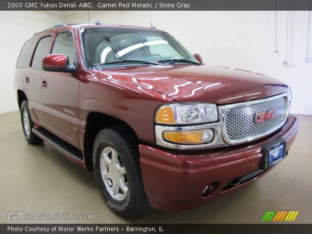 2003 GMC Yukon Denali AWD in Garnet Red Metallic