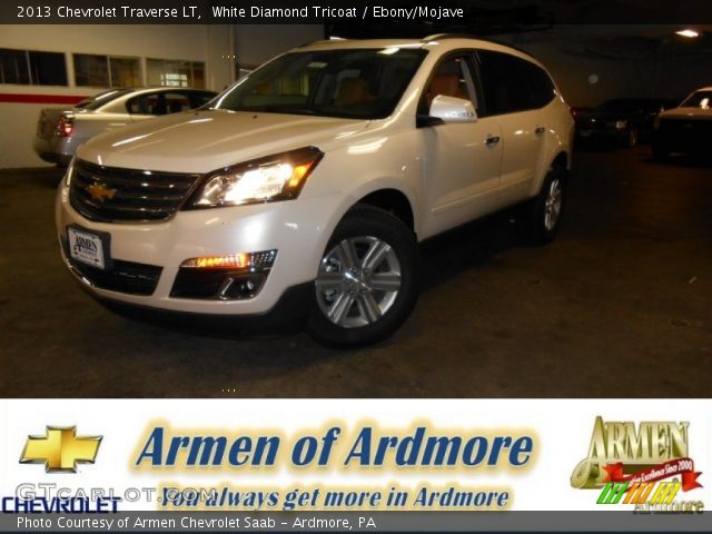 2013 Chevrolet Traverse LT in White Diamond Tricoat