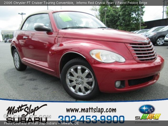 2006 Chrysler PT Cruiser Touring Convertible in Inferno Red Crystal Pearl