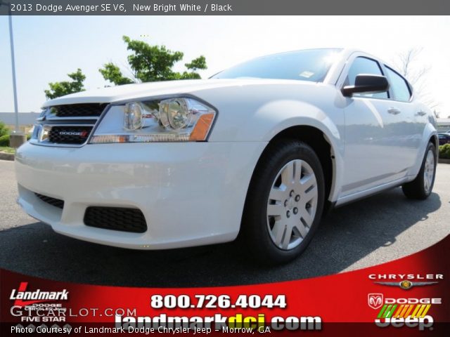 2013 Dodge Avenger SE V6 in New Bright White
