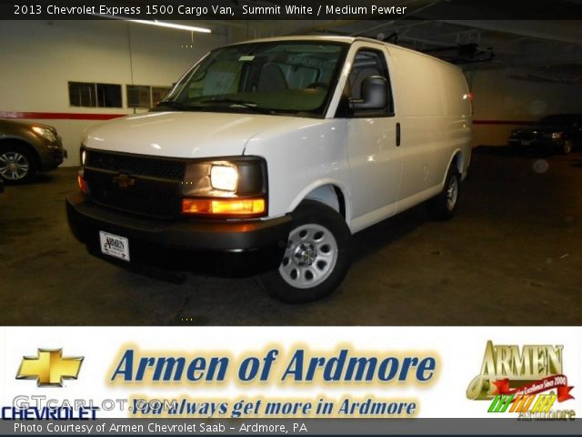 2013 Chevrolet Express 1500 Cargo Van in Summit White