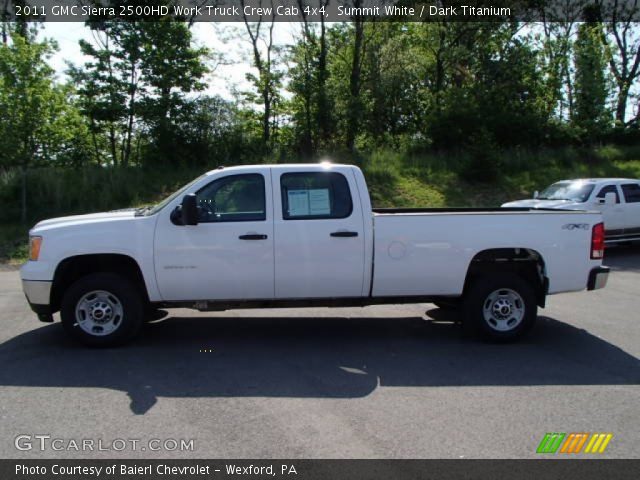 2011 GMC Sierra 2500HD Work Truck Crew Cab 4x4 in Summit White