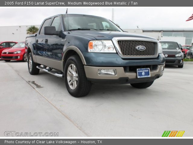 2005 Ford F150 Lariat SuperCrew in Medium Wedgewood Blue Metallic