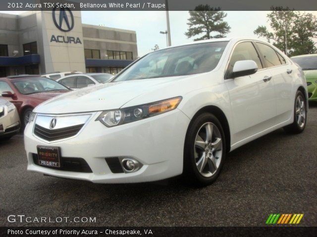 2012 Acura TSX Sedan in Bellanova White Pearl