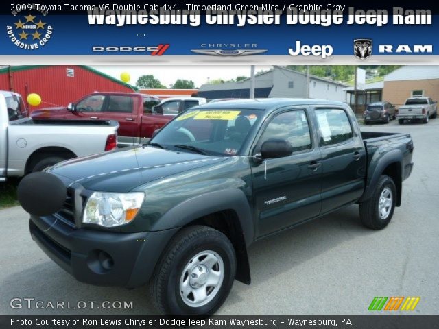 2009 Toyota Tacoma V6 Double Cab 4x4 in Timberland Green Mica