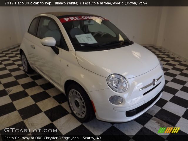 2012 Fiat 500 c cabrio Pop in Bianco (White)