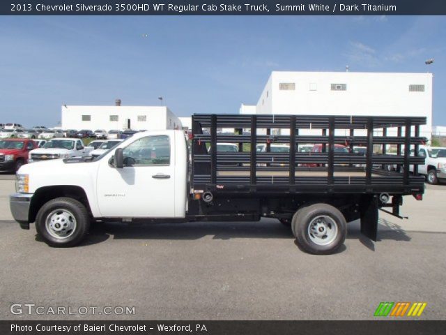 2013 Chevrolet Silverado 3500HD WT Regular Cab Stake Truck in Summit White