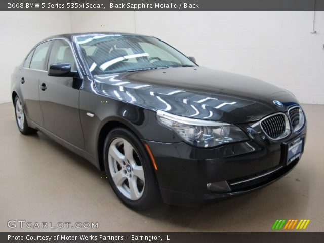 2008 BMW 5 Series 535xi Sedan in Black Sapphire Metallic