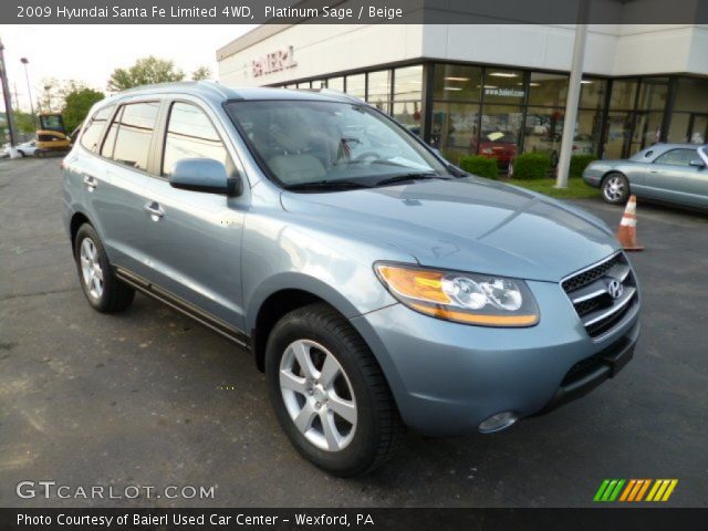 2009 Hyundai Santa Fe Limited 4WD in Platinum Sage