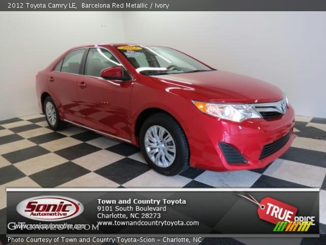 2012 Toyota Camry LE in Barcelona Red Metallic