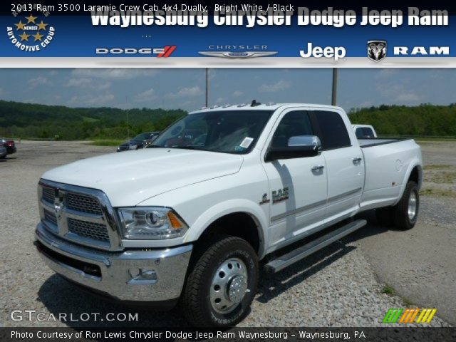 2013 Ram 3500 Laramie Crew Cab 4x4 Dually in Bright White