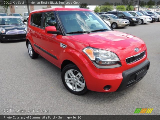 2011 Kia Soul + in Molten Red