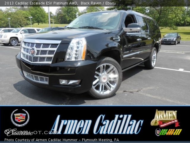 2013 Cadillac Escalade ESV Platinum AWD in Black Raven