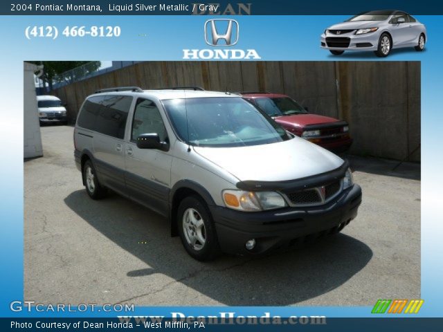 2004 Pontiac Montana  in Liquid Silver Metallic