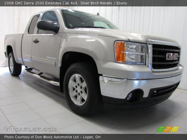 2008 GMC Sierra 1500 Extended Cab 4x4 in Silver Birch Metallic