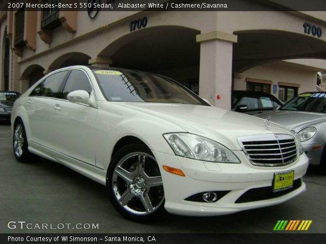 2007 Mercedes-Benz S 550 Sedan in Alabaster White