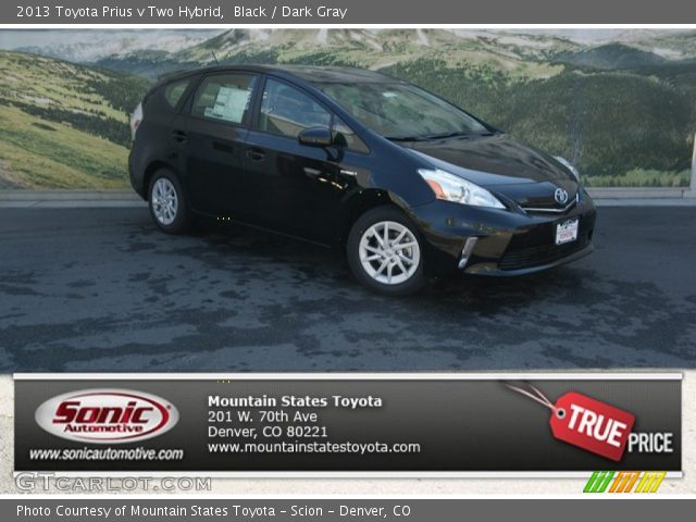 2013 Toyota Prius v Two Hybrid in Black