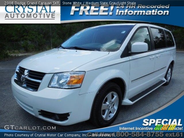 2008 Dodge Grand Caravan SXT in Stone White