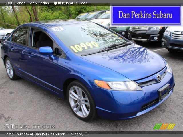 2008 Honda Civic Si Sedan in Fiji Blue Pearl
