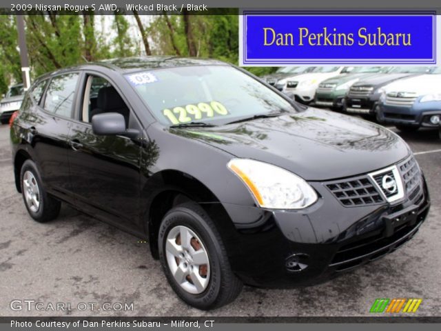 2009 Nissan Rogue S AWD in Wicked Black
