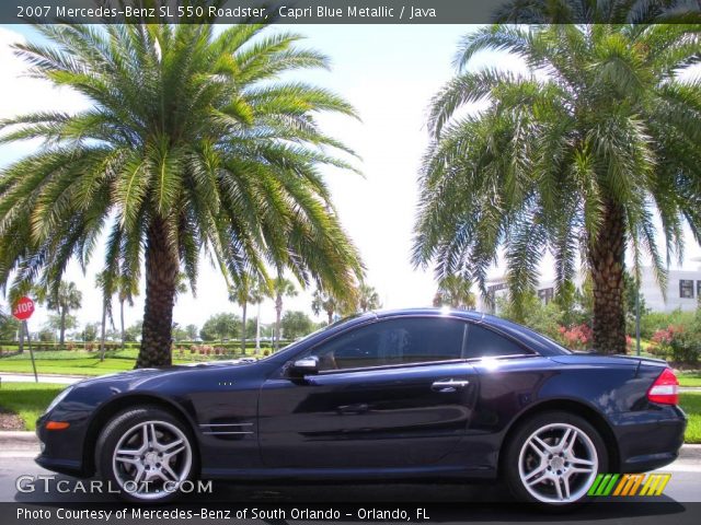 2007 Mercedes-Benz SL 550 Roadster in Capri Blue Metallic