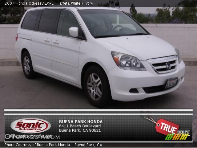 2007 Honda Odyssey EX-L in Taffeta White