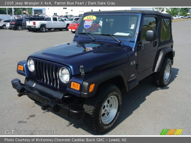 2005 Jeep Wrangler X 4x4 in Patriot Blue Pearl