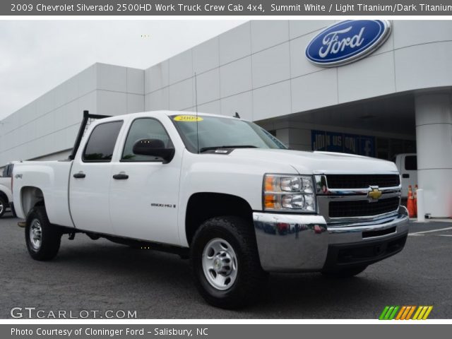 2009 Chevrolet Silverado 2500HD Work Truck Crew Cab 4x4 in Summit White