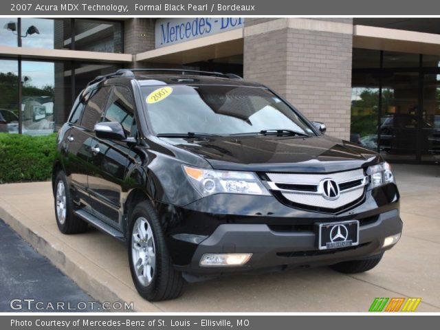 2007 Acura MDX Technology in Formal Black Pearl