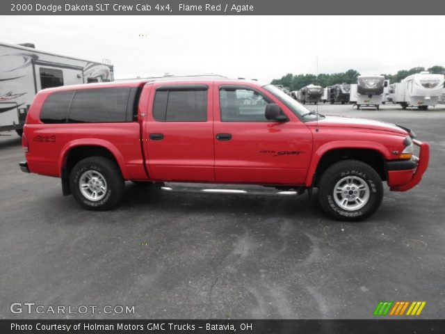 2000 Dodge Dakota SLT Crew Cab 4x4 in Flame Red