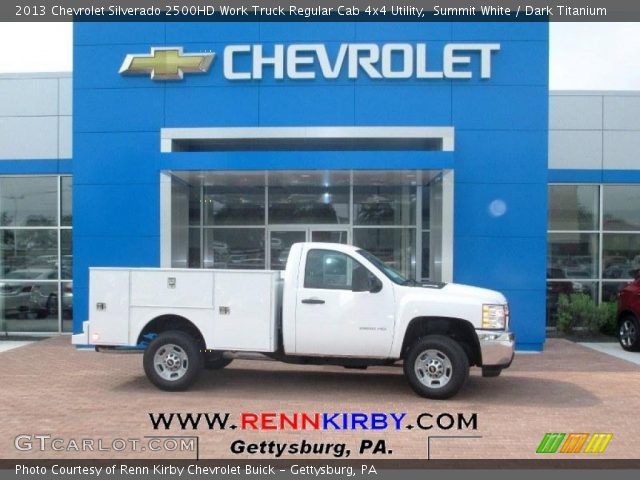 2013 Chevrolet Silverado 2500HD Work Truck Regular Cab 4x4 Utility in Summit White