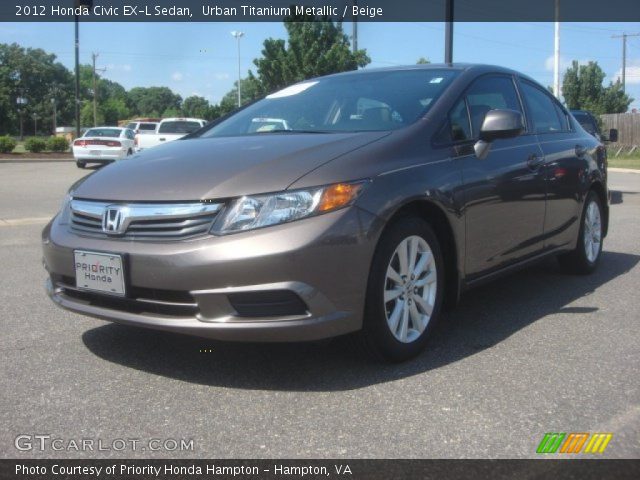 2012 Honda Civic EX-L Sedan in Urban Titanium Metallic