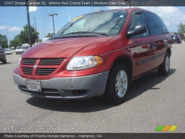 2007 Dodge Caravan SE in Inferno Red Crystal Pearl