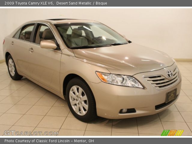 2009 Toyota Camry XLE V6 in Desert Sand Metallic