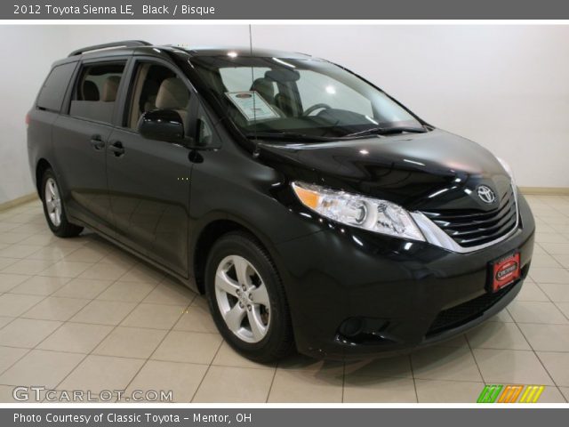 2012 Toyota Sienna LE in Black