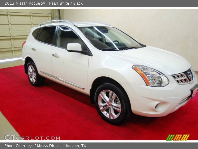 2013 Nissan Rogue SV in Pearl White