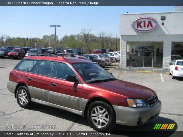 2003 Subaru Outback Wagon in Regatta Red Pearl