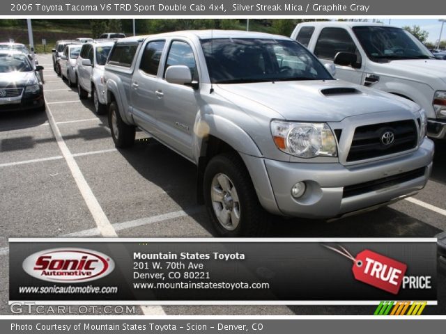 2006 Toyota Tacoma V6 TRD Sport Double Cab 4x4 in Silver Streak Mica