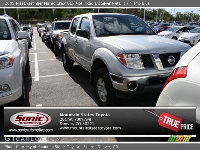 2005 Nissan Frontier Nismo Crew Cab 4x4 in Radiant Silver Metallic