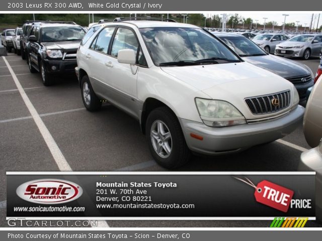 2003 Lexus RX 300 AWD in White Gold Crystal