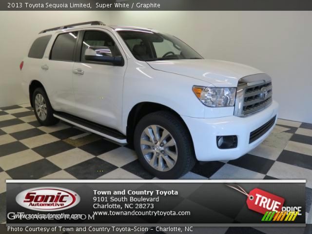 2013 Toyota Sequoia Limited in Super White