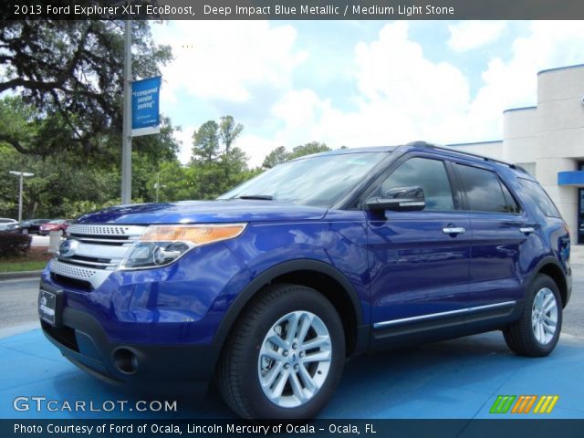 2013 Ford Explorer XLT EcoBoost in Deep Impact Blue Metallic