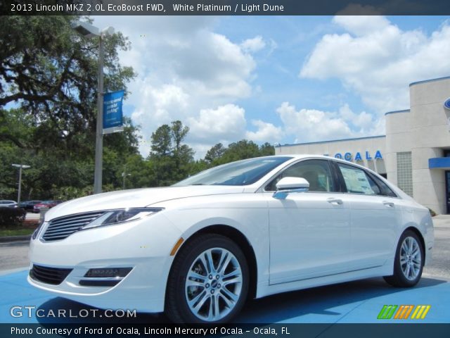 2013 Lincoln MKZ 2.0L EcoBoost FWD in White Platinum