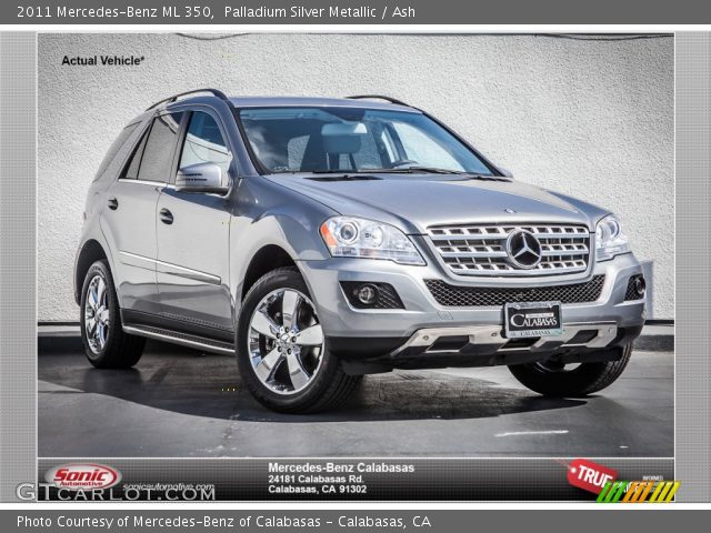 2011 Mercedes-Benz ML 350 in Palladium Silver Metallic