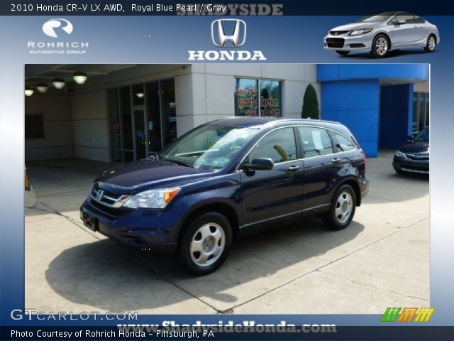 2010 Honda CR-V LX AWD in Royal Blue Pearl