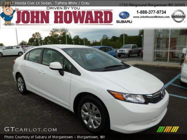 2012 Honda Civic LX Sedan in Taffeta White