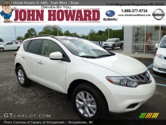 2013 Nissan Murano SL AWD in Pearl White