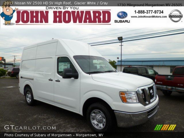 2013 Nissan NV 2500 HD SV High Roof in Glacier White