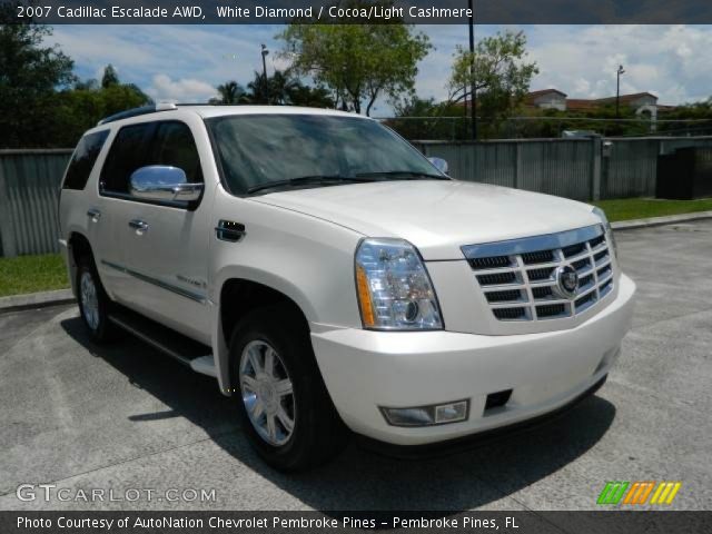 2007 Cadillac Escalade AWD in White Diamond
