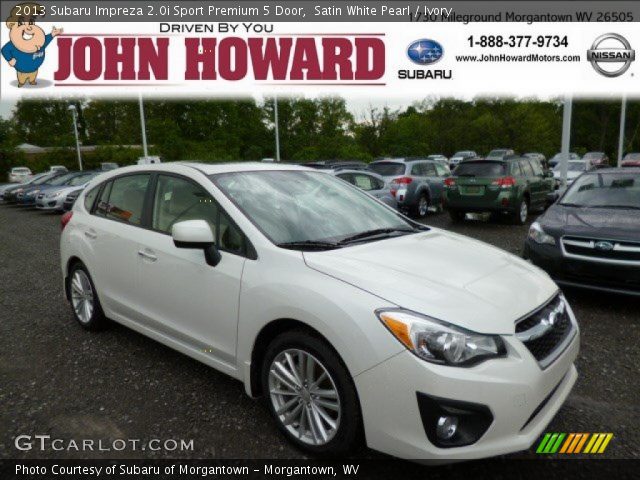 2013 Subaru Impreza 2.0i Sport Premium 5 Door in Satin White Pearl